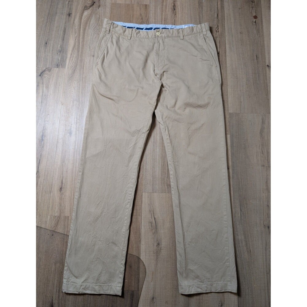 Southern Tide Size 38X33 Pants Skipjack Classic Fit Cotton Blend Khakis Chino - Picture 2 of 12